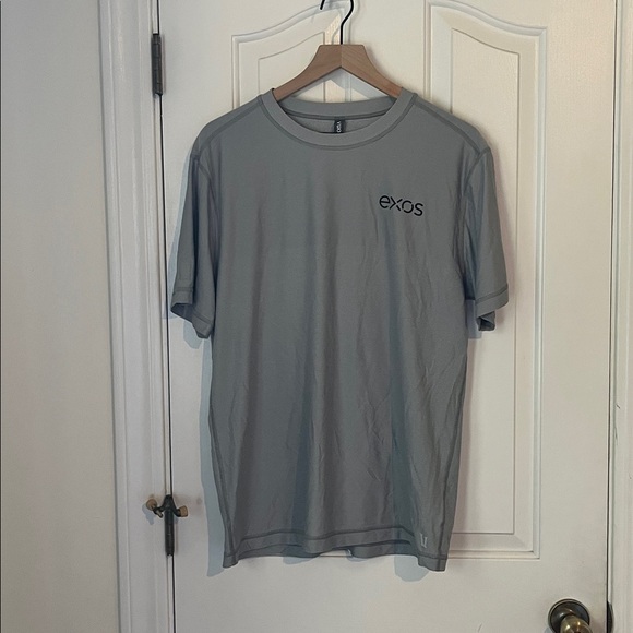 Vuori | Exos Grandview Tech Tee Gray Performance Running Hiking Large - Picture 2 of 5